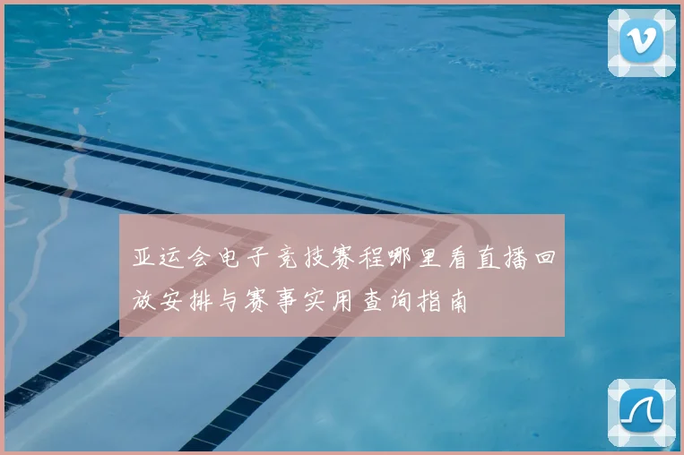 亚运会电子竞技赛程哪里看直播回放安排与赛事实用查询指南